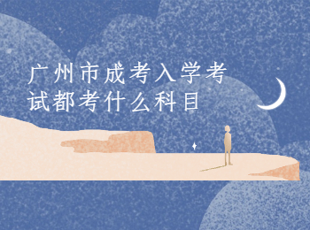 廣州市成考入學(xué)考試科目