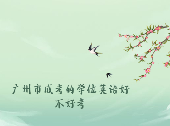 廣州成考網(wǎng) 廣州市成考學(xué)位英語